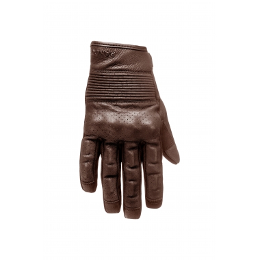 PANDO MOTO ONYX BROWN LEATHER MOTORCYCLE GLOVES-XL